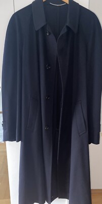 Corneliani pure cashmere (100%) Mantel, dunkel blau, Größe L 