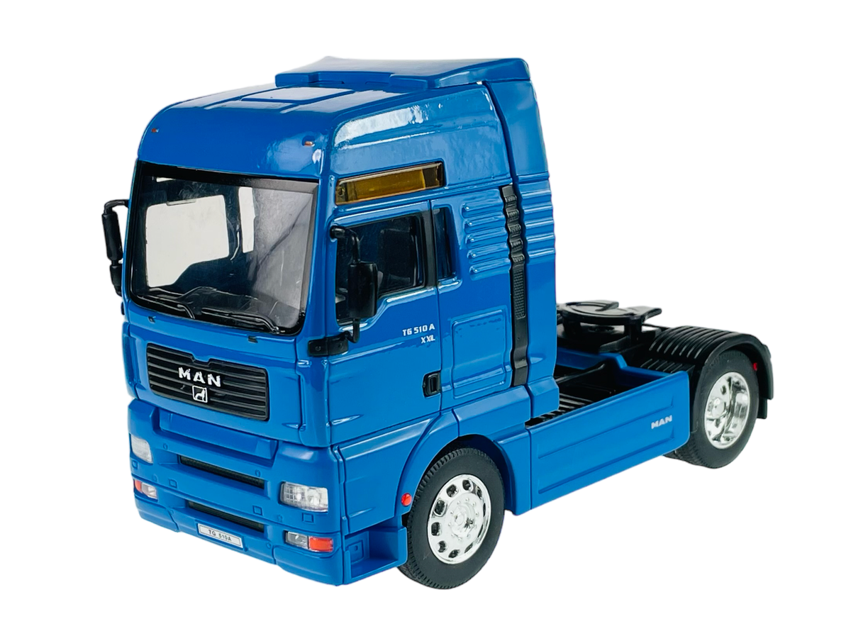 WELLY MAN TG510A BLUE 1:32 DIE CAST METAL MODEL NEW IN BOX TRUCK - Main Image