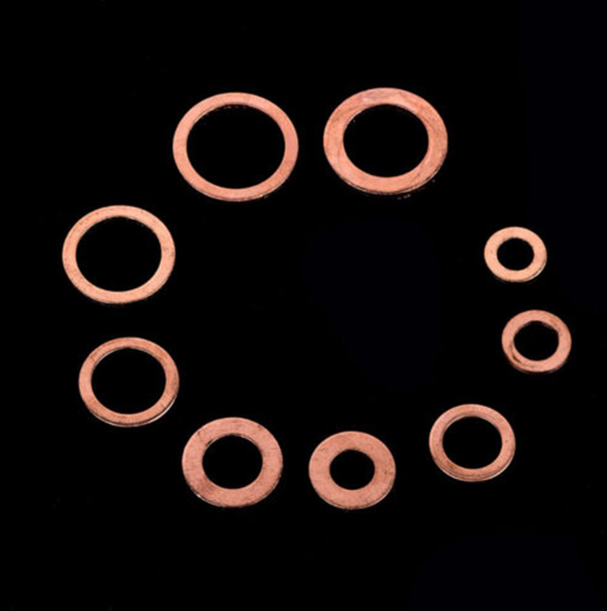 Car SUV Engine Oil Drain Bolt Crush Washers ORing Copper Gasket 200PCS