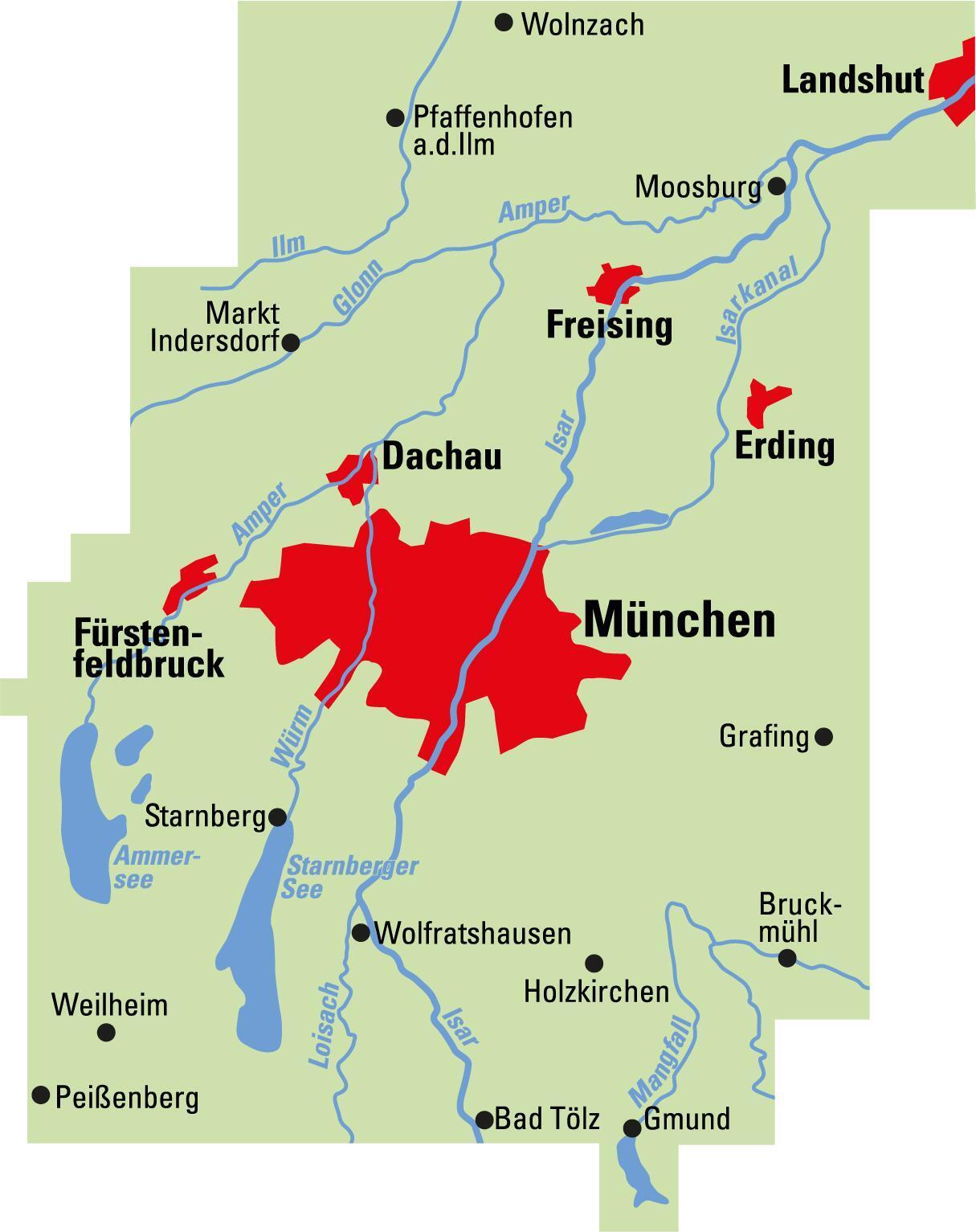 Thumbnail - Adfc-regionalkarte München Und Umgebung, 1:75.000 | E.v. |