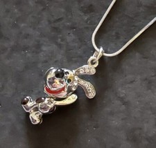 Crystal Dog Puppy Necklace Chain Pendant Dog Charm 112