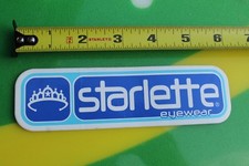 STARLETTE eyewear TIARA QUEEN PRINCESS Vintage SUNGLASSES Surfing Decal STICKER