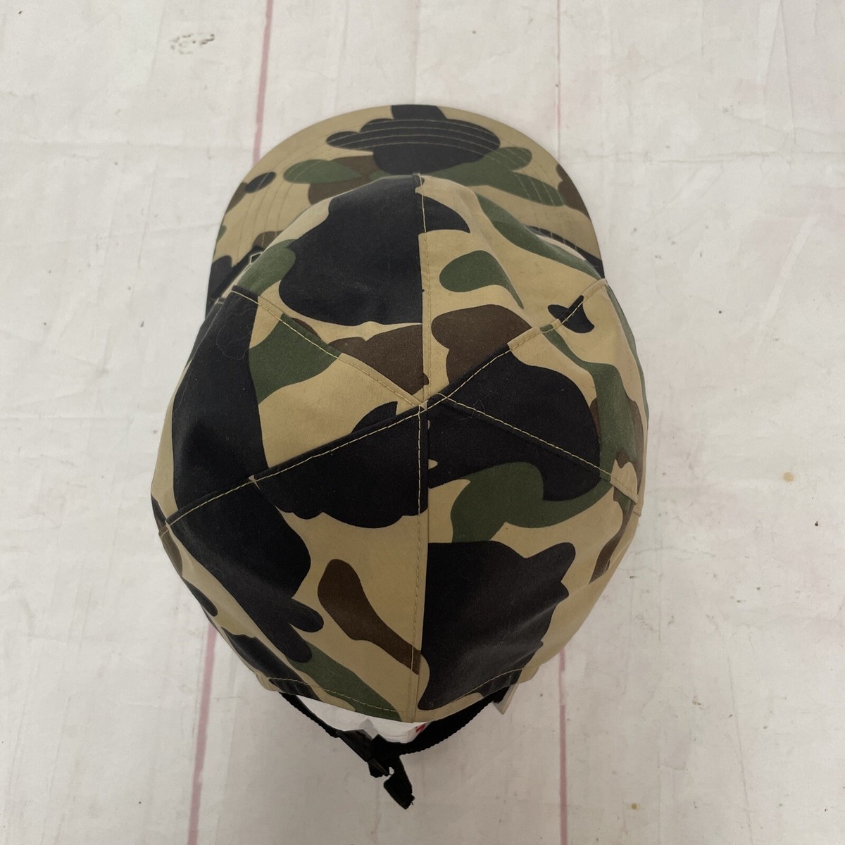 A Bathing Ape BAPE Nigo Camo Gore-Tex Strapback Hat Made In