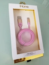 GRAND NEW iHome 6 ft. Charge + Sync Cable with USB type-C Connector  