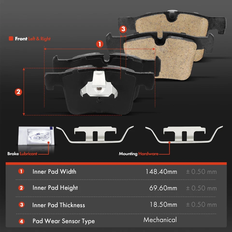 Rotor de freno delantero y trasero perforado y pastilla de freno de cerámica para BMW 328i 330i 428i 430i Foto 4 de 4