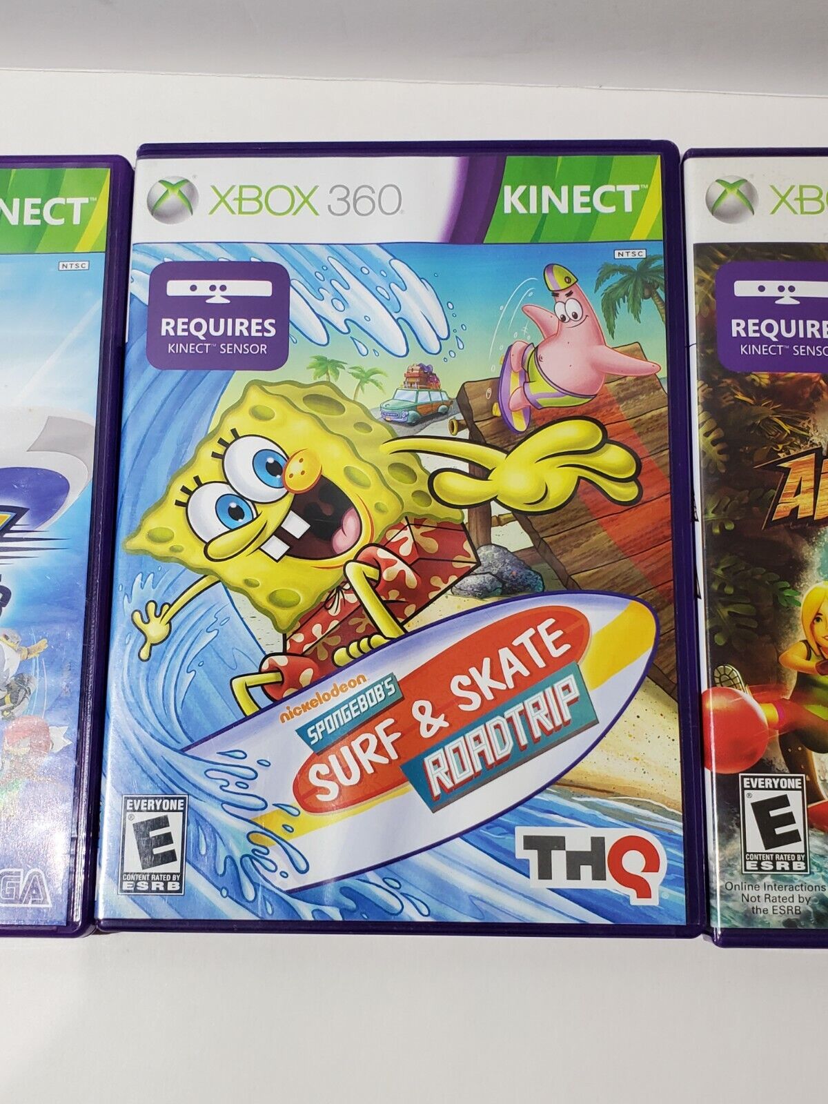 Lot (3) Microsoft Xbox 360 Kinect Games Sonic Free Riders