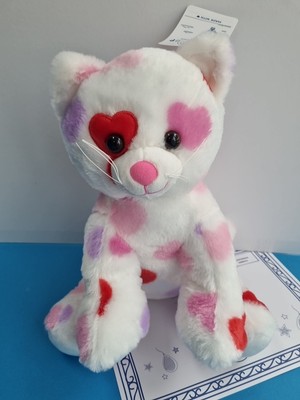 BUILD A BEAR Kätzchen Katze BE Mine rosa Augenmaske Valentinstag Geschenk neu mit Etikett
