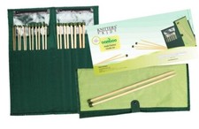 Bamboo Single Pointed Needle Set 10" by Knitter's Pride- 10 Sets, Includes Case 