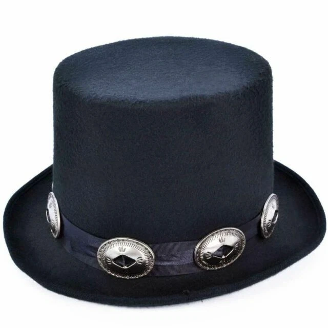 Bristol Novelty BH642 Rocker Style Top Man Hat - Black, One Size