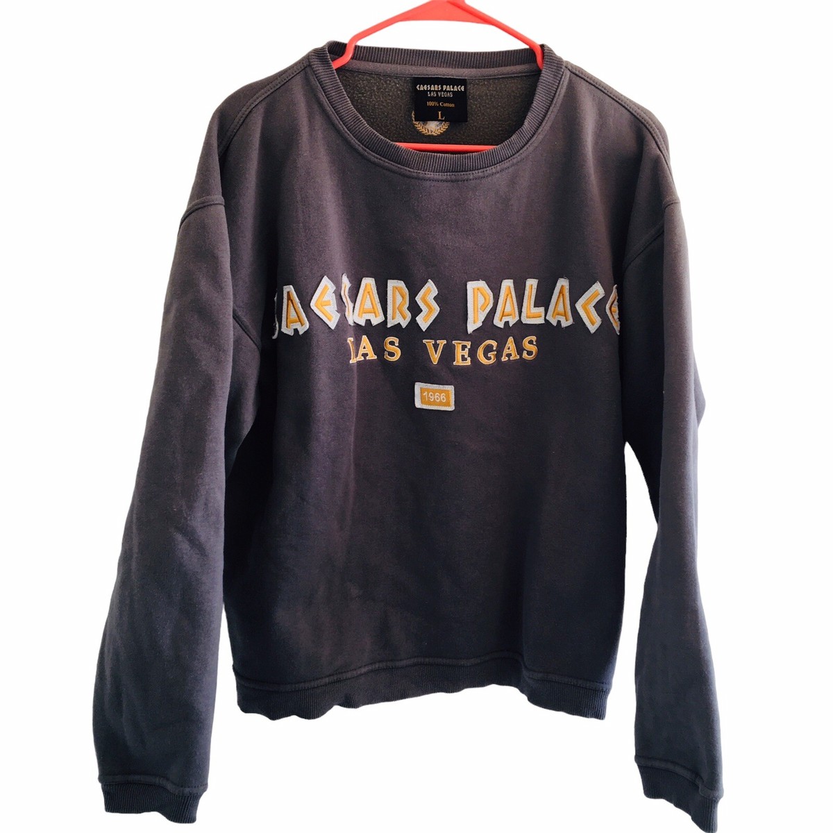 Caesars Palace Las Vegas Pullover Long Sleeve Sweatshirt Men's Medium XL  Gray | eBay