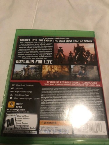 RED DEAD REDEMPTION 2 for XBox One - Picture 2 of 8