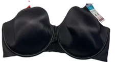 Vanity Fair Bra Women 40DDD Black Radiant Smooth Support Lightly Lined Underwire
