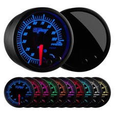 Glowshift - Elite 10 Color Led Oil Pressure Gauge - Gs-et04