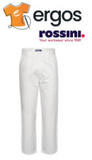 Rossini Pantalone da lavoro uomo Cotone Bianco Serio Imbianchino Tasche A00101