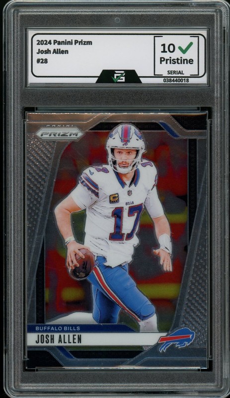 2024 Panini Prizm #28 Josh Allen GRADED 10 Gem Mint Buffalo Bills