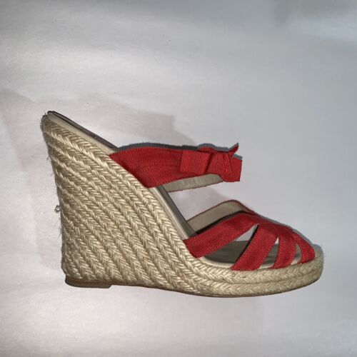 CHRISTIAN LOUBOUTIN Chocazeppa Spikes red espadrille wedge CHRISTIAN LOUBOUTIN Chocazeppa Spikes red espadrille wedge