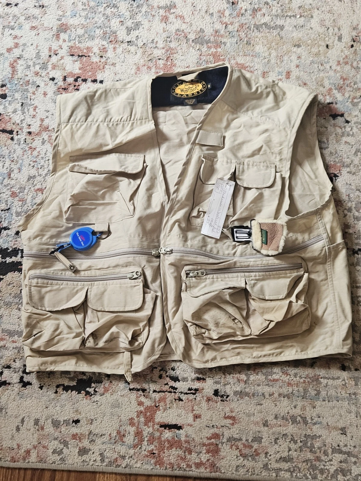 Vtg Woolrich Classic Fishing Vest Mens Size Medium.