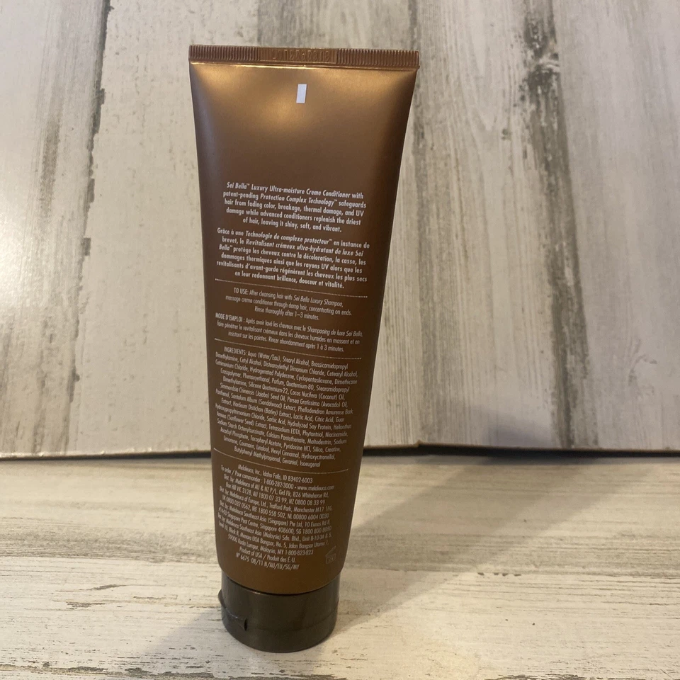 Sei Bella Luxury Creme Conditioner Moisture 8oz Color Protection UV Block New - Image 3 of 4