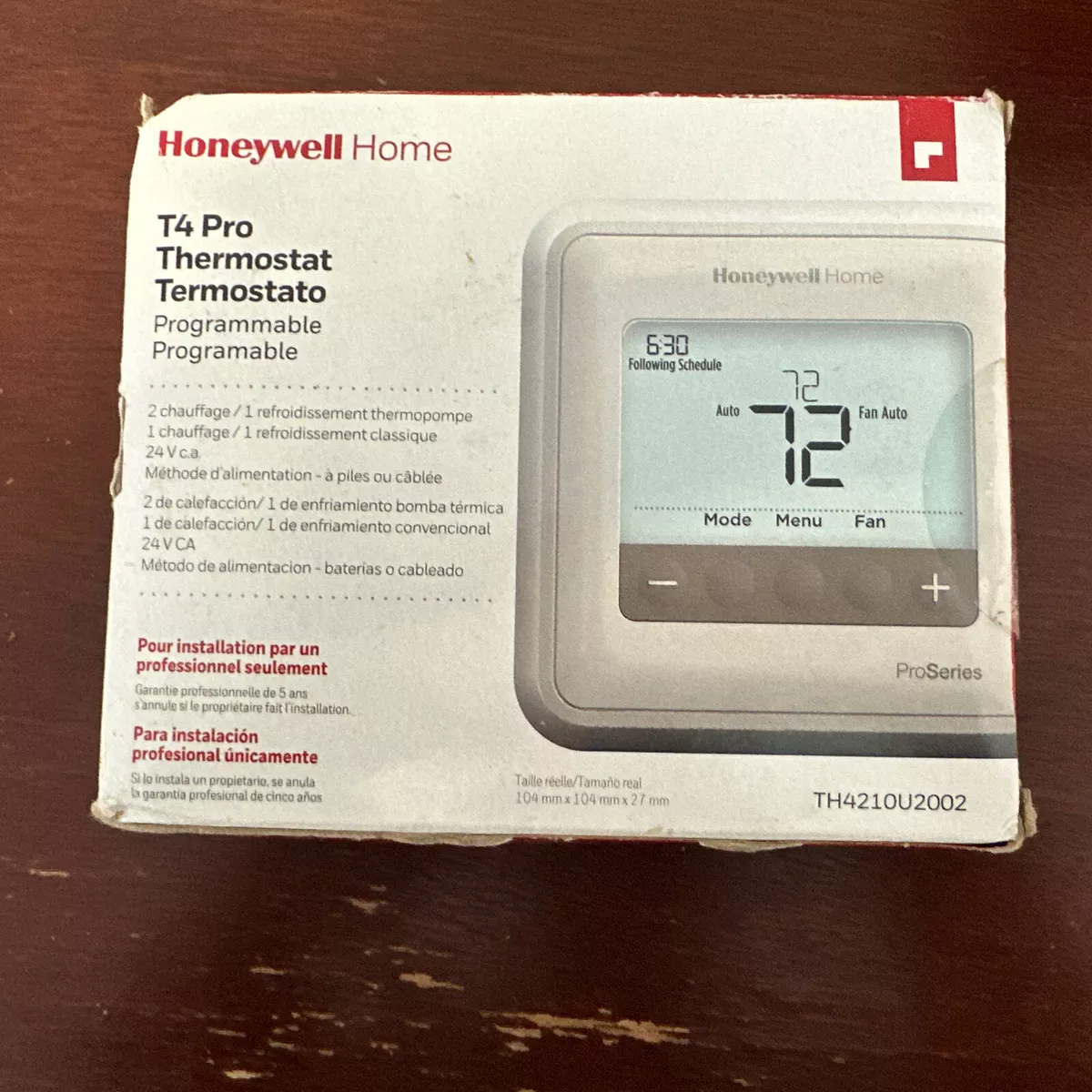 Termostato t4 online honeywell