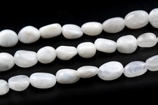 5-7MM Rainbow Moonstone Pebble Nugget Beads Grade A Genuine Natural Loose Beads