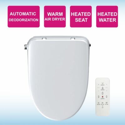 WOODBRIDGE BID01 Advanced Bidet Smart Toilet Seat, White | Toilet Seat