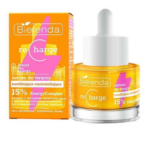 Bielenda Recharge Moisturising and Brightening Serum 30ml