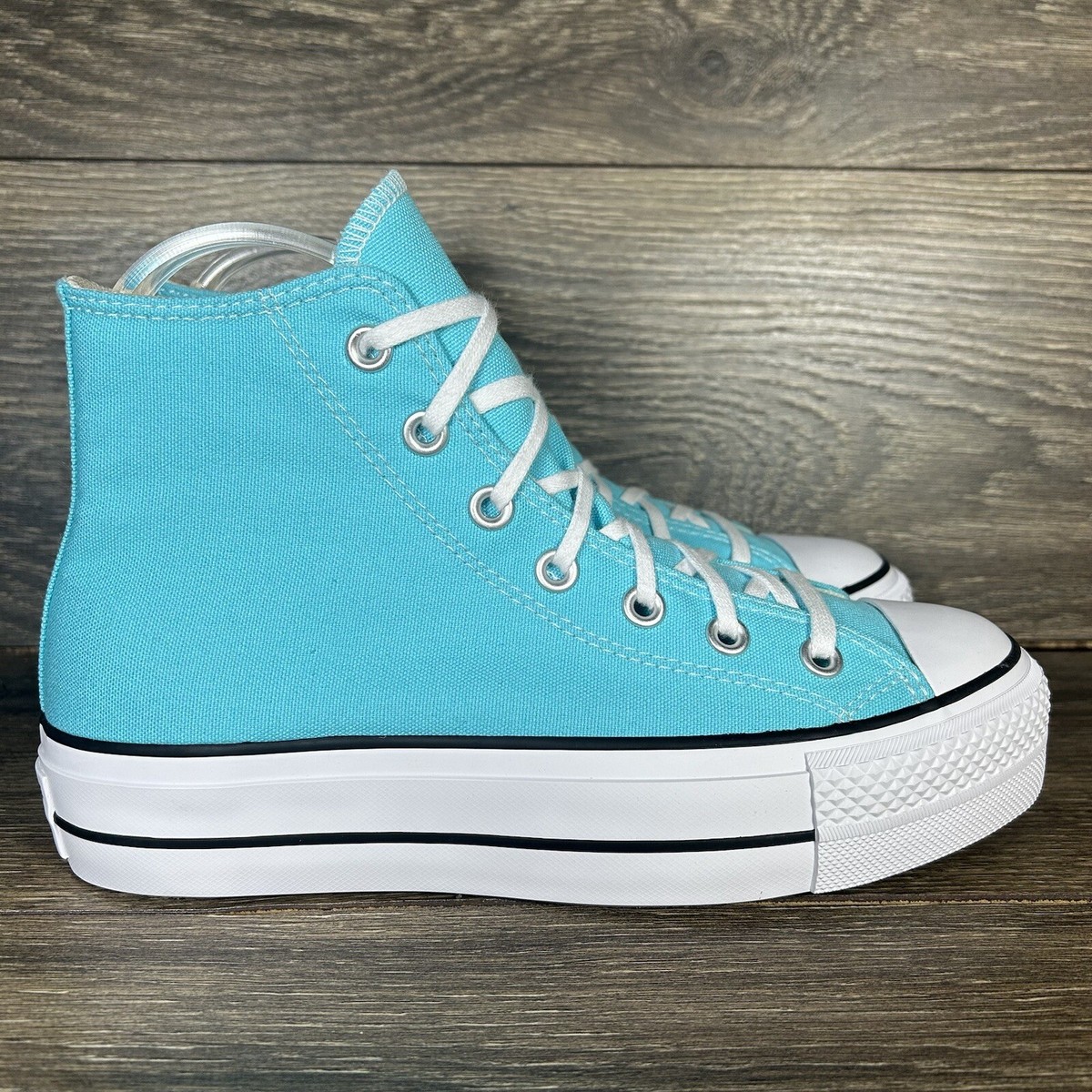 Converse Women's Chuck Taylor All Star Lift Cyan Blue Platform