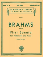 Brahms Sonata No. 1 in E Minor Op 38 Cello and Piano Sheet Music NEW 050259050