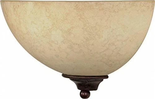 Nuvo 60-044 - 1-Light 12" Old Bronze Wall Sconce with Tuscan Suede Glass - Picture 1 of 1