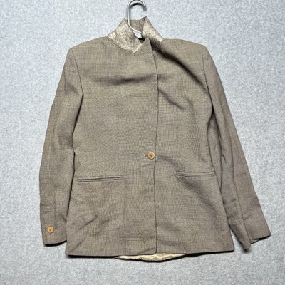 Max Mara Virgin Wool Tan Size 10 Blazer