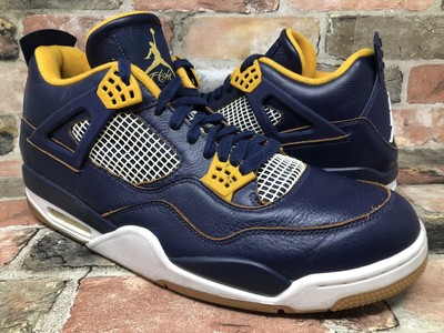 jordan 4 navy blue and yellow