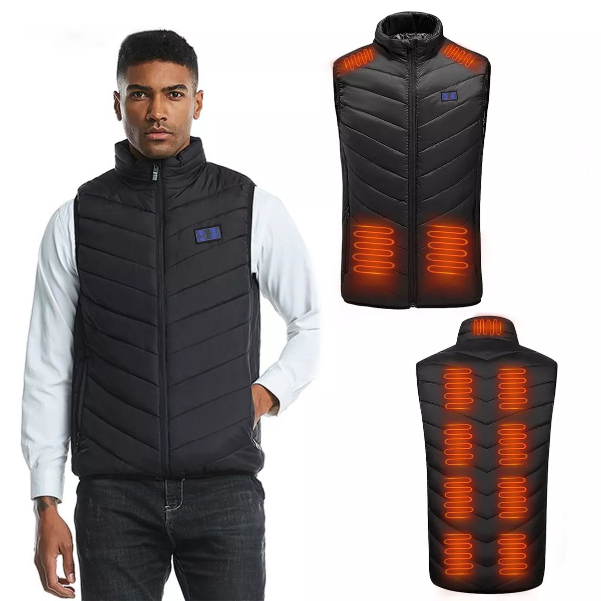 Men's battery store heated vests