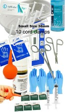 Small Breed Kitten Whelping Kit Forceps 10 Small Cord Clamp & Aspirator Guides 