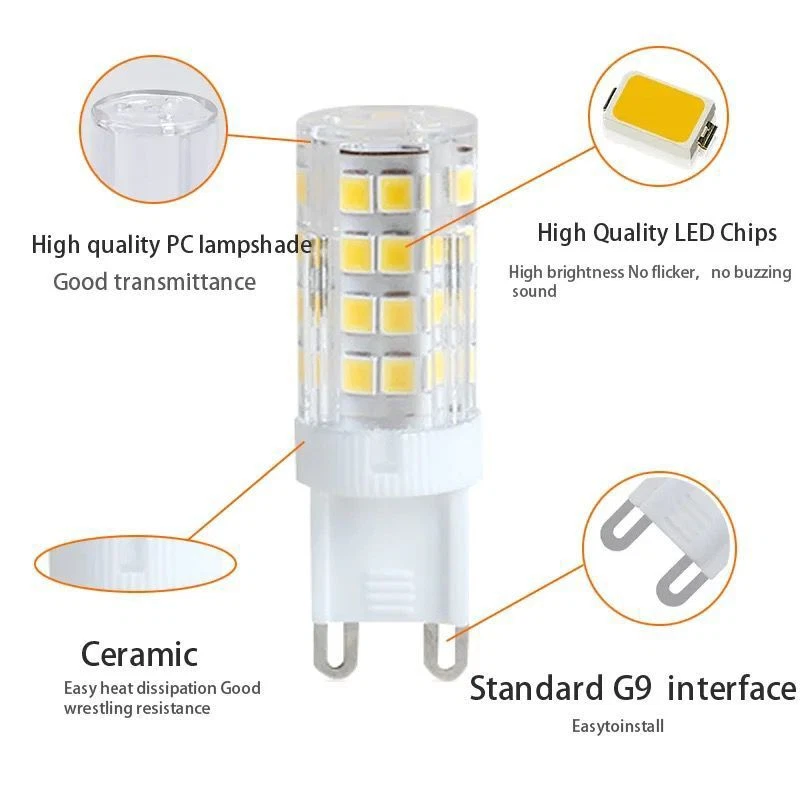 3-10 Pack G9 LED Bulbs Cool & Warm White Energy Efficient Saving Non Dimmable 5W - Image 4 of 4
