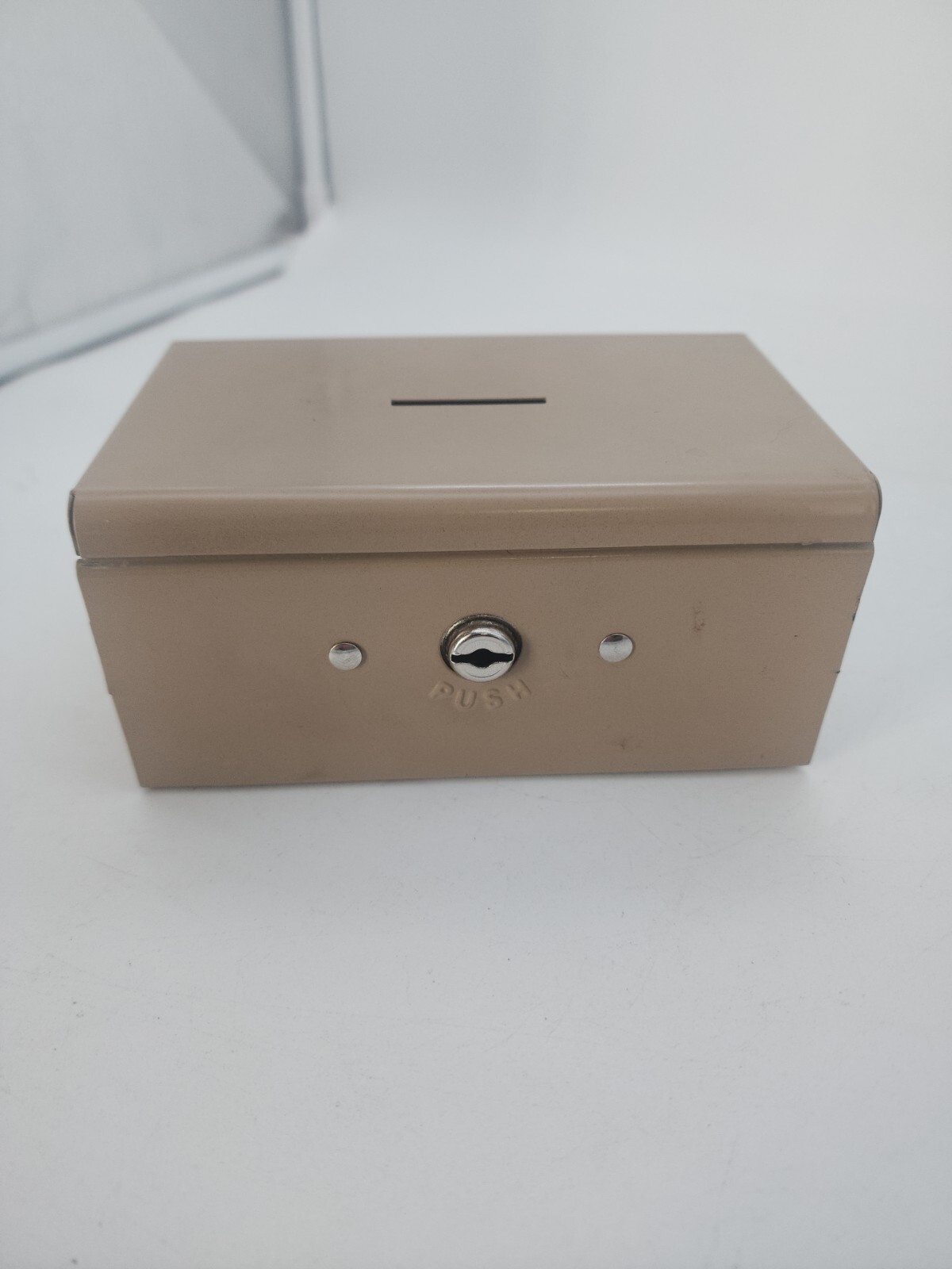 Rockaway Metal Box, Coin Slot, Locking (no key), Made in USA