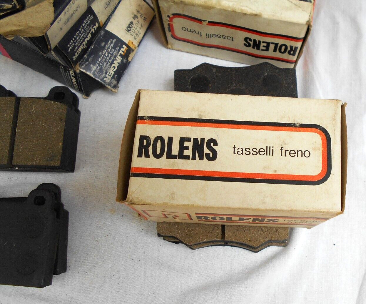 1970's  VTG LOT 10  NOS  European  brake pads Mercedes  Ferrari Porche VW + more