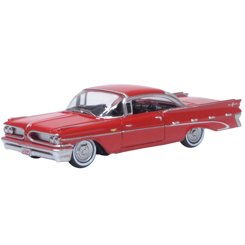 Oxford 87PB59005 Pontiac Bonneville Coupe 1959 Mandalay Red 1:87 Scale