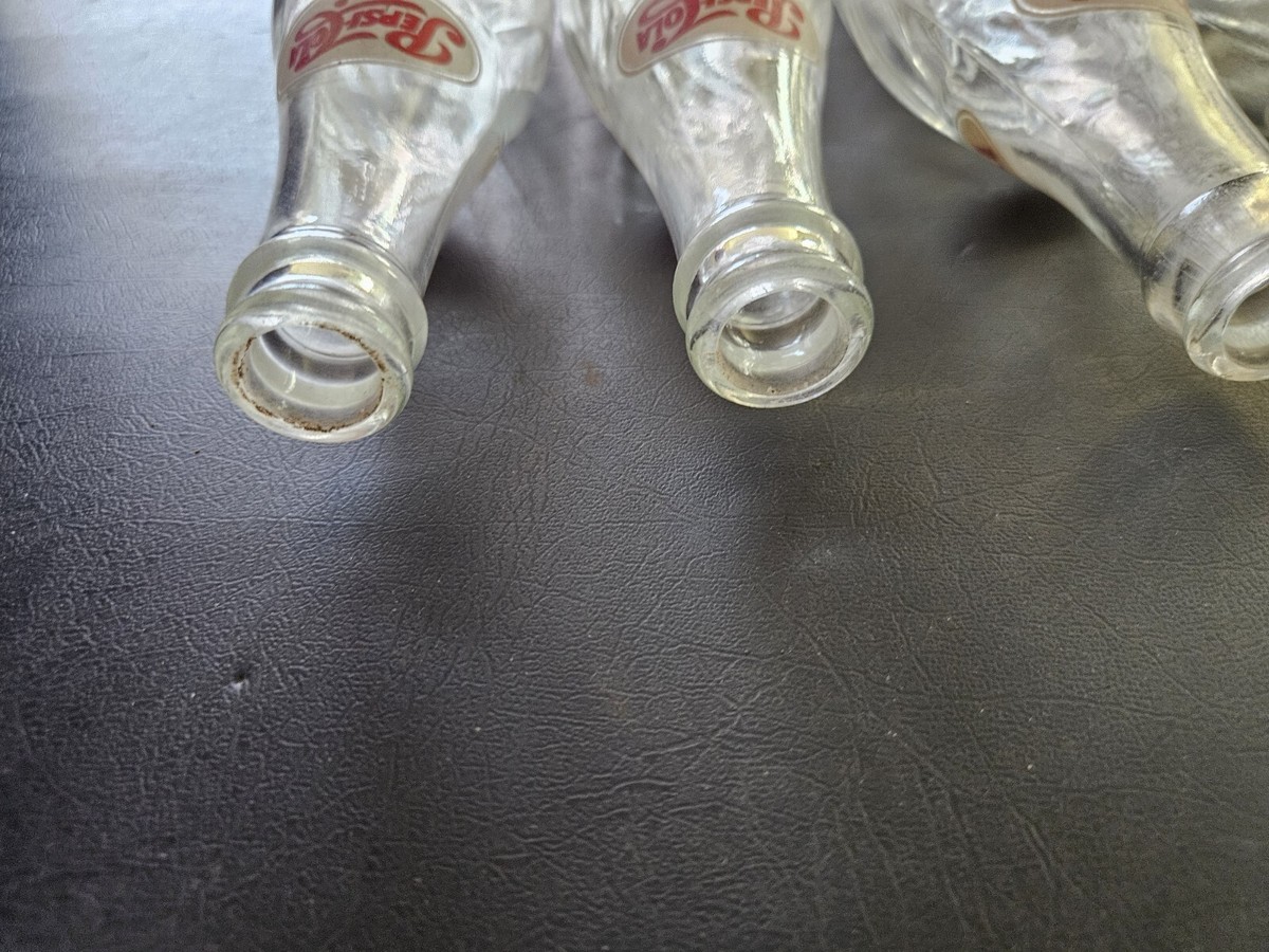Vintage Pepsi Pepsi-Cola Clear Glass Swirl Bottle 12 oz 6 Pack | eBay