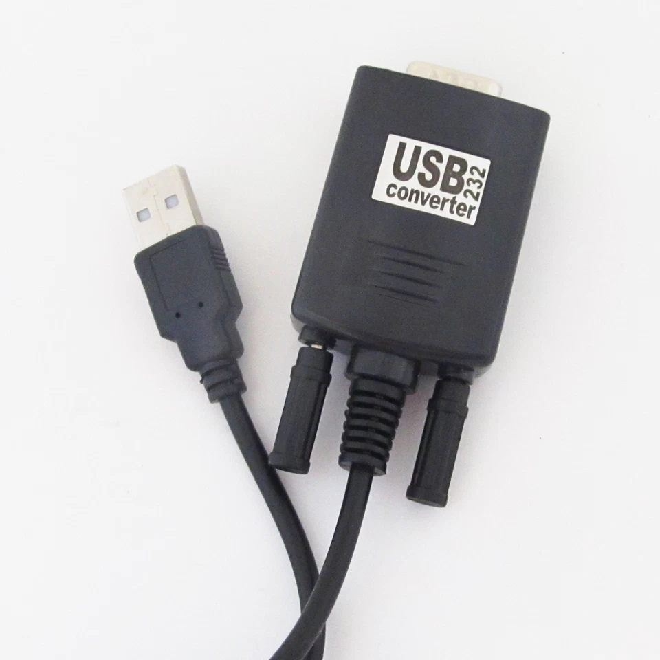 1pc 90cm/3ft Serial RS232 RS-232 Male to USB 2.0 PL2303 Cable Adapter Converter - Image 3 of 4