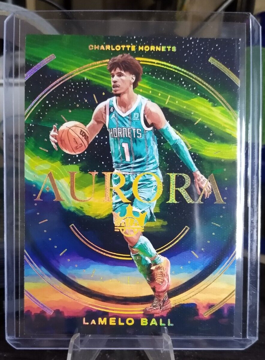 2022-23 Panini Court Kings LaMelo Ball Aurora SSP Case Hit Hornets Rare Card