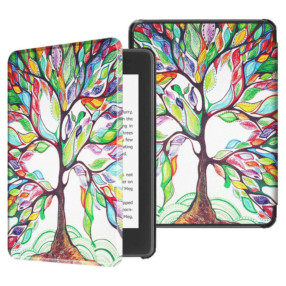 For Amazon Kindle Paperwhite 10th Gen 2018 Leather Case Cover Auto ...