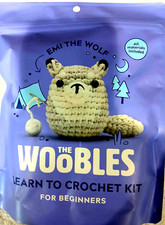 The Woobles Emi The Wolf Learn to Crochet Kit for Beginners