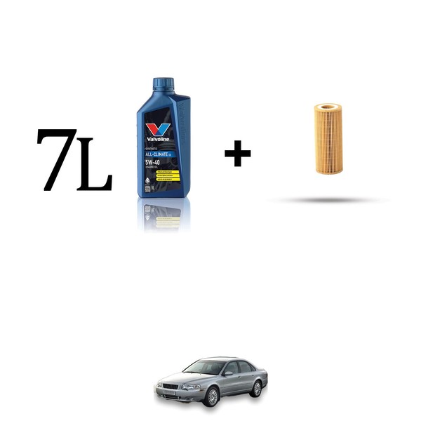 ÖLfilter Kit Und 7L FüR Volvo S80 2.4 D5 120KW Von 2001 Bis 2006-image