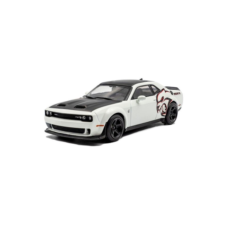 Solido Dodge Challenger SRT miniature de collection blanche 1/18 premium
