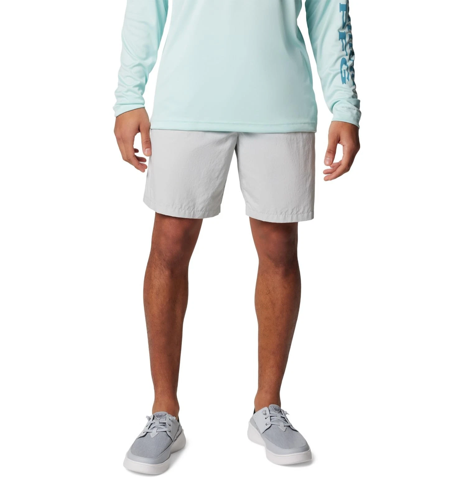 Columbia Men's Backcast III Water Shorts, Cool Grey, X-Large, Quick Dry, UPF 50