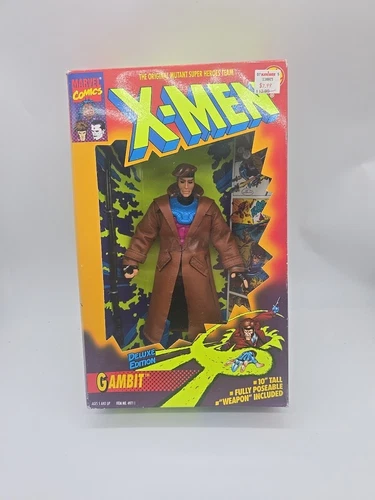 Vintage Marvel Comics 1994 Toybiz X-Men Gambit Deluxe Edition 10" New In Box