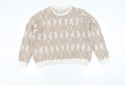 Gallery Damen Strickpullover Pullover Elfenbein XL