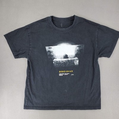 PlayStation Travis Scott Cactus Jack Dunk TV Chair Tokyo Japan T Shirt 2 Sided