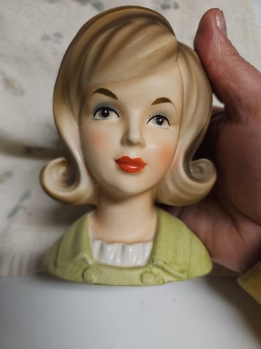 VINTAGE EHTF INARCO E2782 MARY TYLER MOORE KOPF VASE FAST NEUWERTIG WUNDERSCHÖN UND SELTEN - Bild 12 von 13