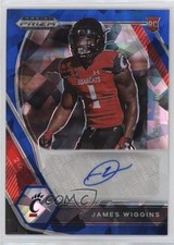 2021 Panini Prizm Draft Picks Blue Ice 30/75 James Wiggins #DPA-JAW Auto 0w8